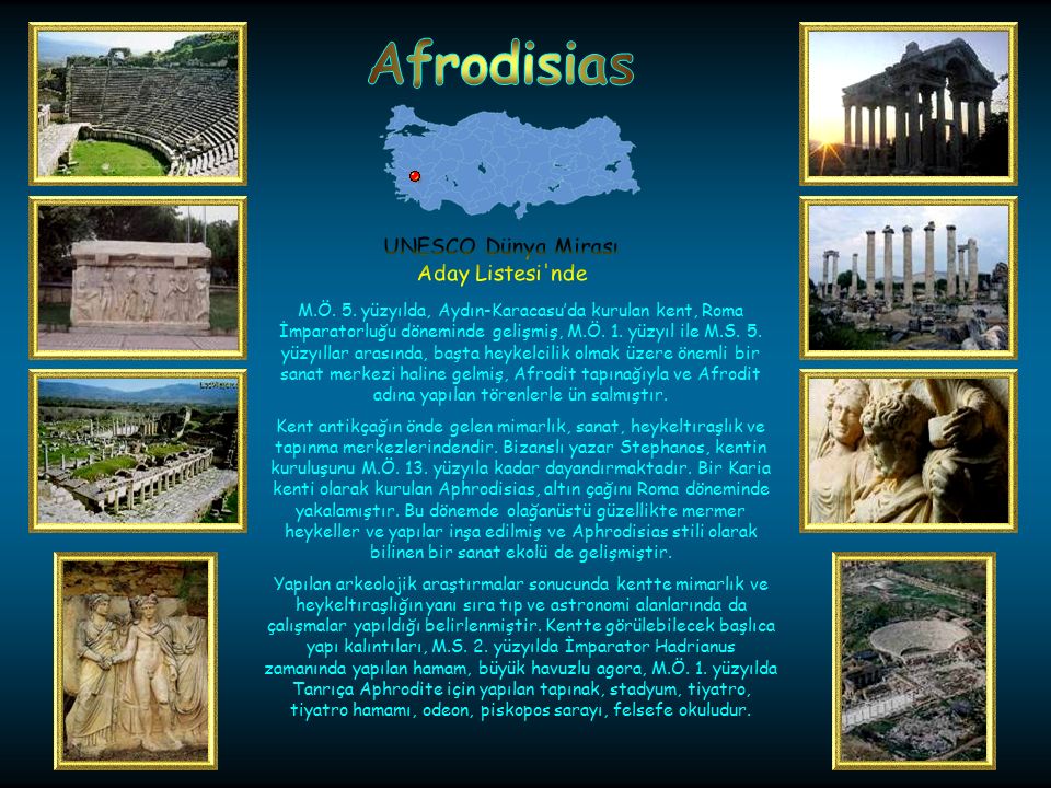 Afrodisias Unesco D Nya Miras Aday Listesi Nde M Y Zy Lda Ayd N